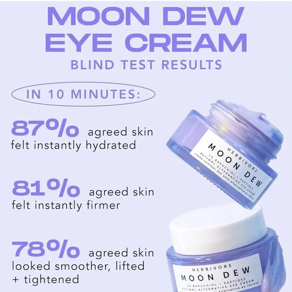 NWT Herbivore Moon Dew Retinol Alternative Eye Cream - Picture 3 of 9